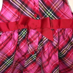 GAP Dresses - Gap pink red plaid dress NEW 4 GAP Dresses - Gap pink red plaid dress NEW 4